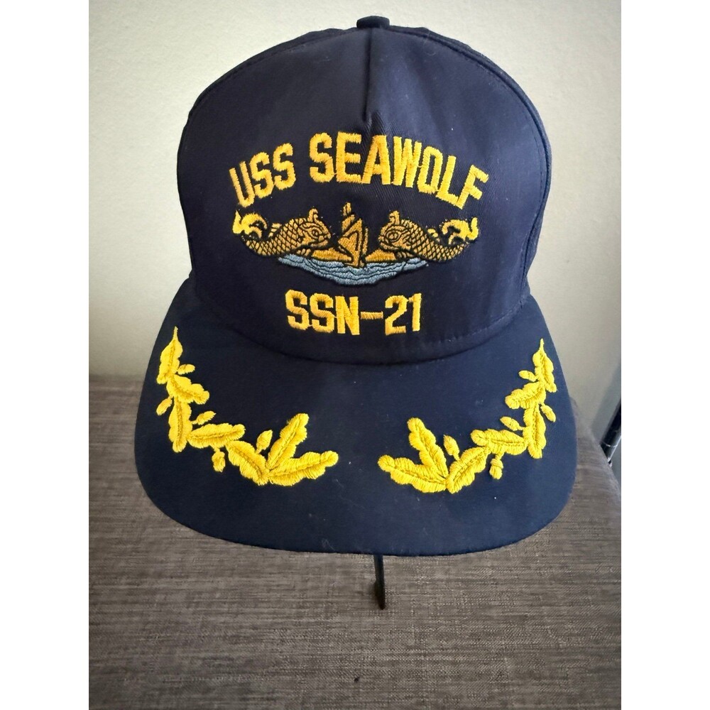 Men's USS Seawolf SSN-21 Embroidered SnapBack Hat